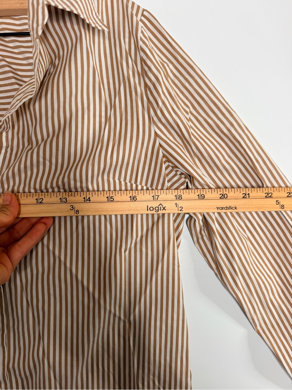 Veronica Beard Amelia Striped Button-Down Shirt Size 6 - Picture 10 of 12